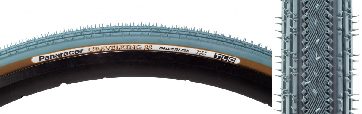 Tire Pan Gravel King Ss 700X38 Fold Tbls Bu-Gy/Bn