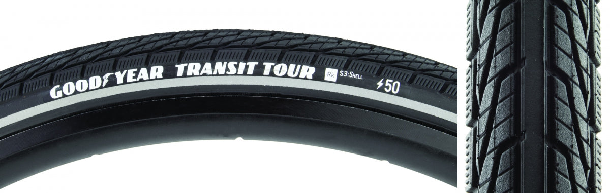 Tire Goodyear Transit Tour S3 700X30 Black Wire Rfl/Dyc/E50