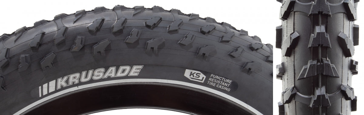 Tire Sunlite 20X4.0 Black/Bk Krusade E25 30 Wire