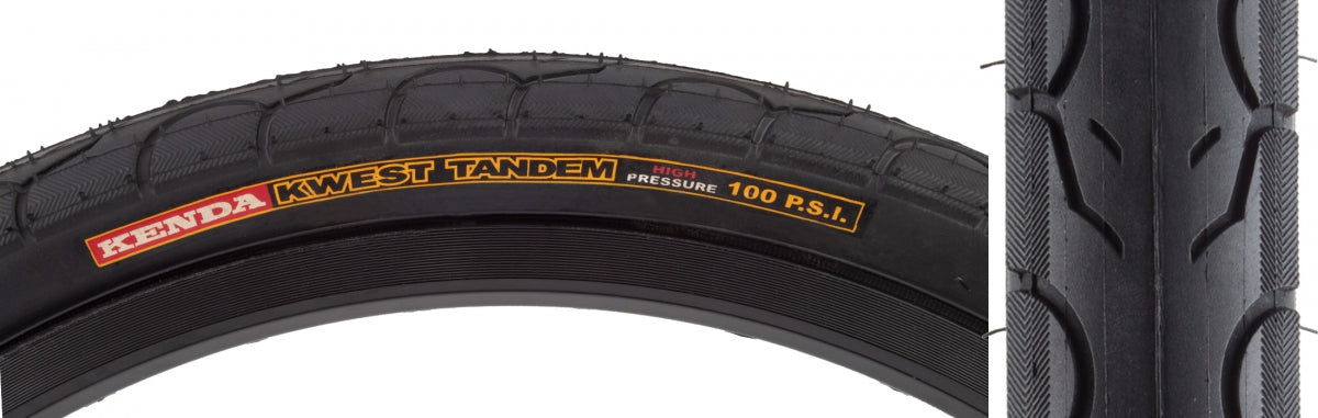 Tire Ken Kwest 20X1.5 Black/Bsk Tandem Hd100Lb Wire