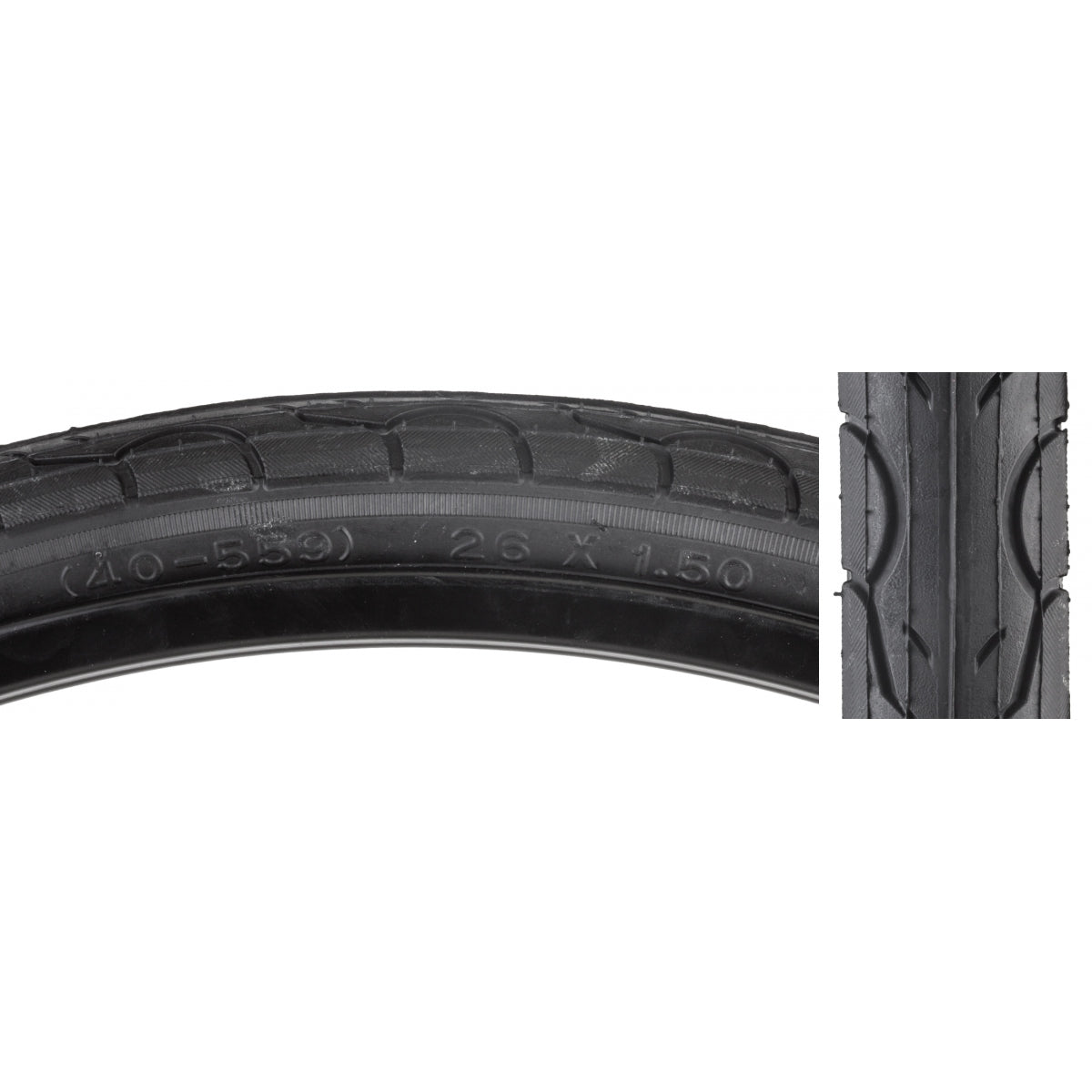 Tire Sunlite 26X1.5 Black/Bk Kwest 60Lbk193 Wire