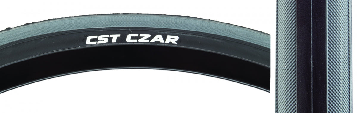 Tire Cstp Czar 700X25 Black/Gy 120Lb Wire