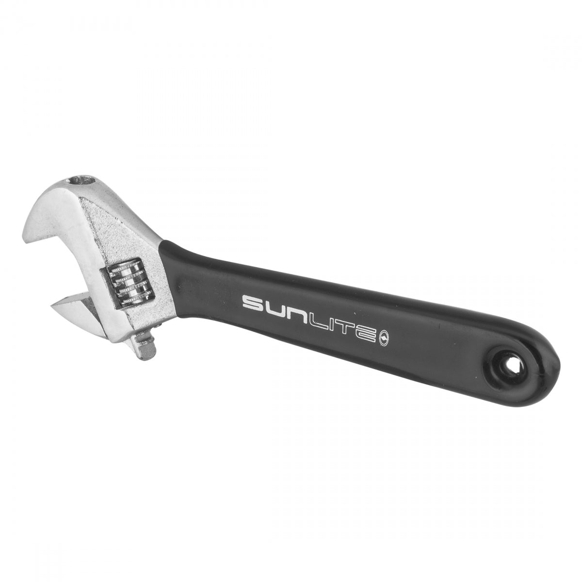 Sunlite Adjustable Wrench Wrenches: Box Open Adjustable, Chrome/Black, 6"
