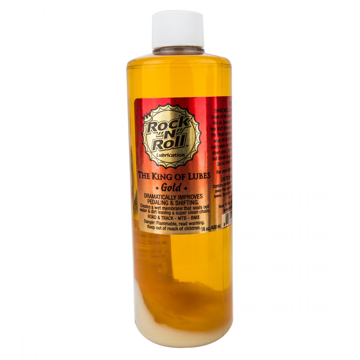 Rock N Roll Gold Chain Lube 16oz Kit Lubricant, 16 Oz, Squeeze Bottle