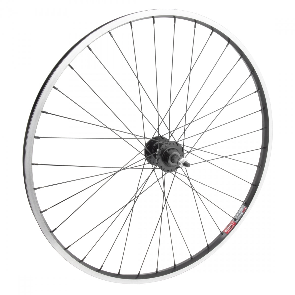 Wheel Master 27.5" Alloy Mountain Disc Single Wall Rear Wheel, 584x19, Weinmann 519 Black Machined Side Wall Rim, 36H, Wheel Master MT-3000 Black Hub, 5/6/7s FW Gears, 6-Bolt Brake, B/O 3/8 Axle, 100mm O.L.D., 14g Black Spokes