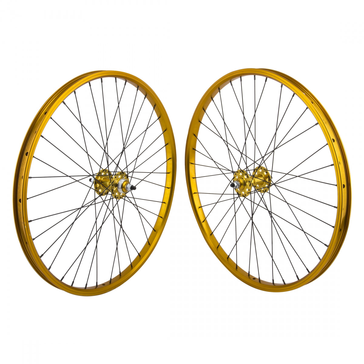 Wheelset 26 Inch 559X24 Se Bikes Gold 36 Single Speed Freewheel