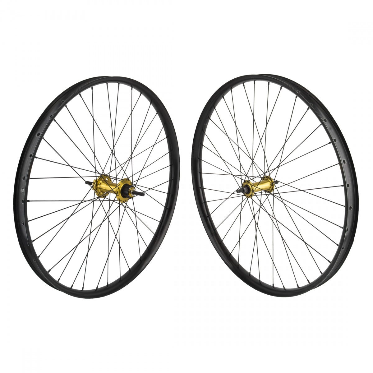 SE Bikes 27.5" Beast Mode Beast Mode Bicycle Wheelset, Black Double Wall Rim, 36 Spoke, Single Speed Cassette