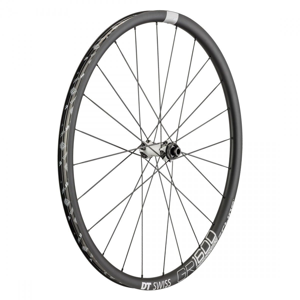 Wheel Front Dt Swiss 700 622X24 Gr1600 Spline 25 100X12Mm Thru Axle Centerlock Tubeless