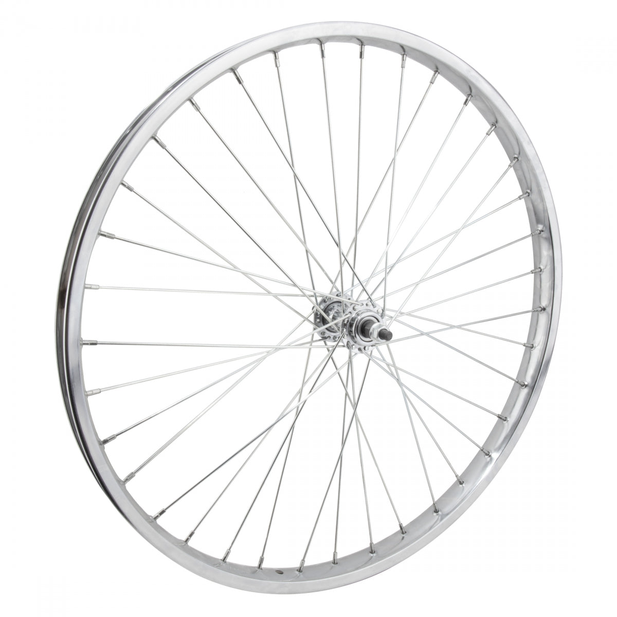Wheel Front 26X2.125 559X28 Steel Chrome Plated36 Bo 3/8 12Gucp