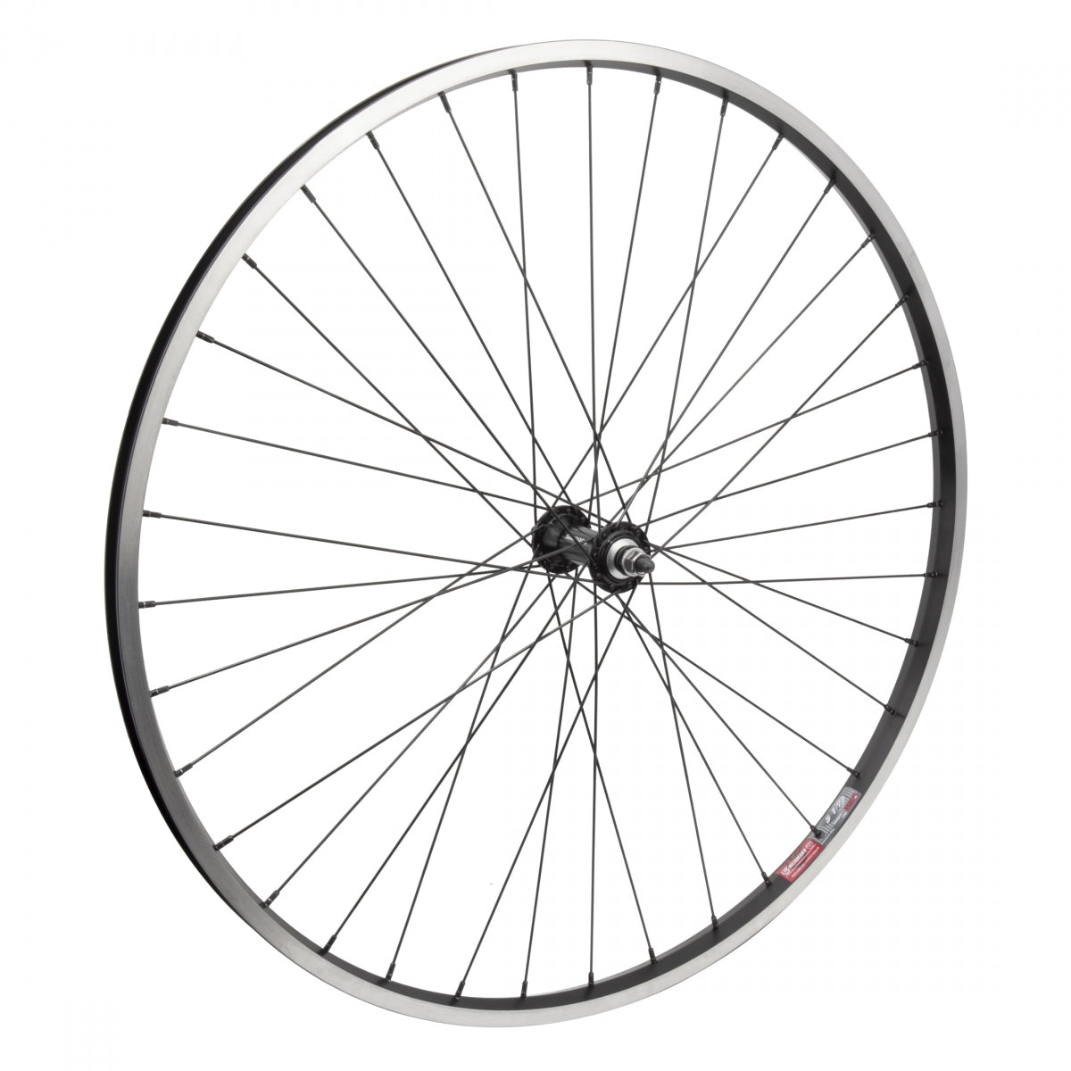 WheelMaster Alloy 700x35 Hybrid/Comfort Front Wheel, Black Msw, 36H, Bolt-On 3/8