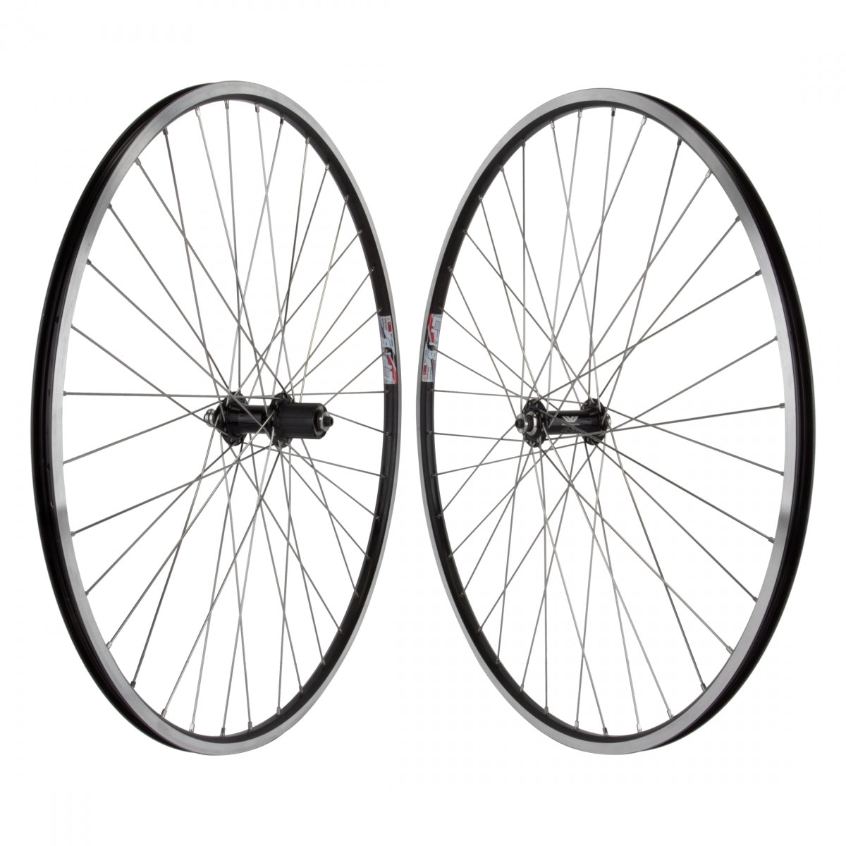 Wm Weinmann 700c Road Wheelset (Pair), Black Msw, 36 H, 8/9-Speed Cassette, Quick Release, 130mm