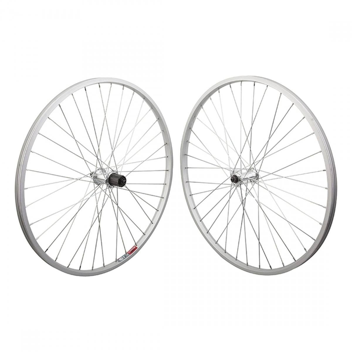 Weinmann 519 26" MTB Mountain Bike Wheelset Silver 36 Spoke Shimano HG Freehub 8 9 10 11 Speed