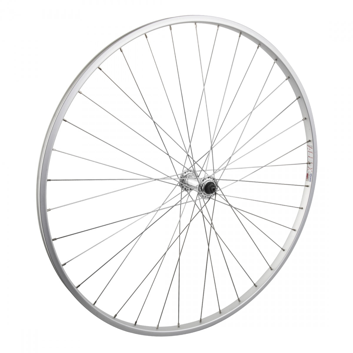 WheelMaster 700C Weinmann AS23X Alloy Road Front Bicycle Wheel, Silver Single Wall Machined Sidewall Rim, 36 Spoke, QR