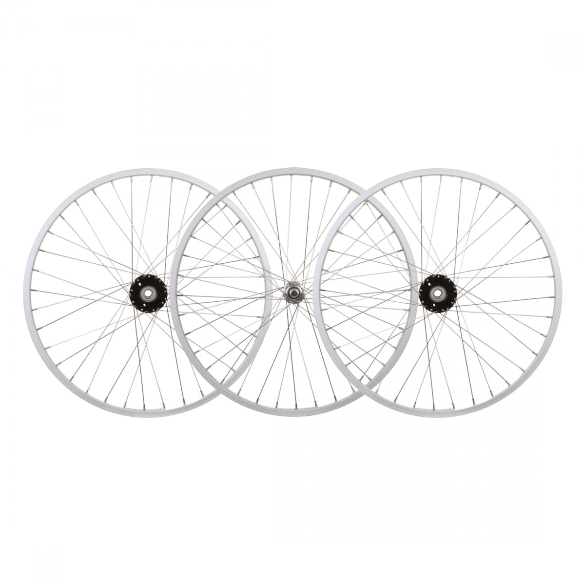 Wheel Master Trike Wheel Set, 24" x 1.75", 507x25, 36H, DT Swiss 2.0 Stainless Steel Spokes, Silver