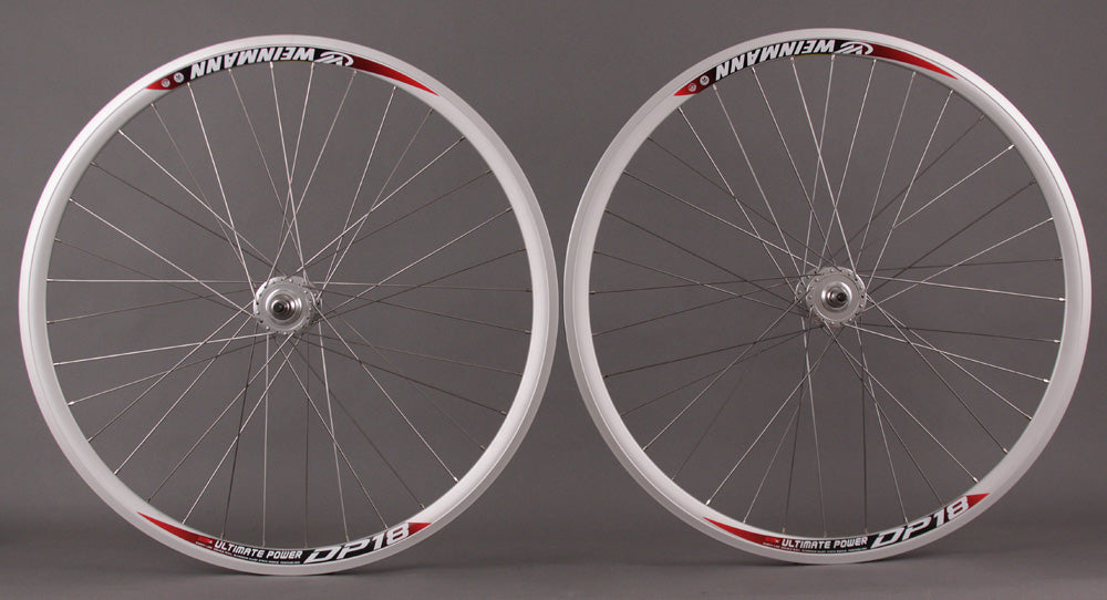 Weinmann DP18 SILVER 36H Fixed Gear Track Bike Wheelset