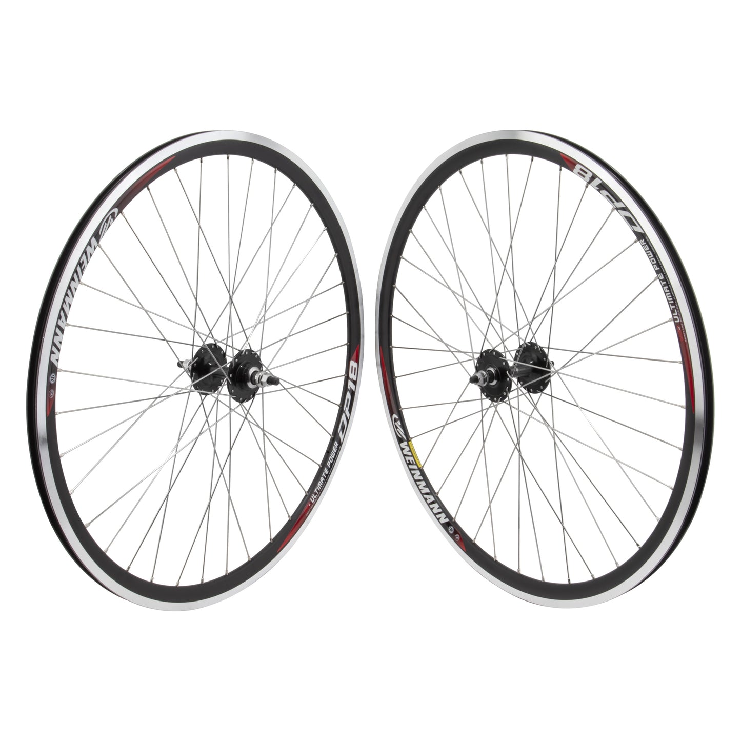Weinmann DP18 black fixed gear Single Speed Wheelset 36h
