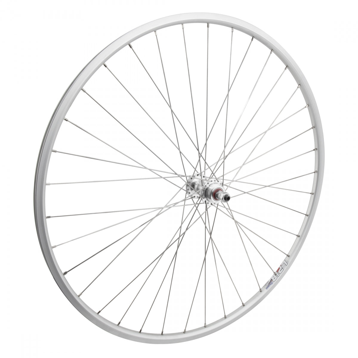 WheelMaster Weinmann LP18 Wheel Set - 27 X 1.0, 36H, Quick Release, 5/6/7 Speed Freewheel Compatible - All Silver