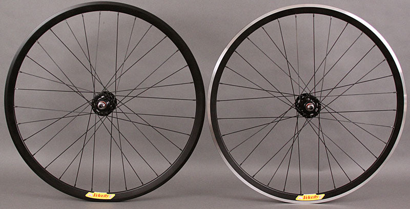 Velocity Deep V black rims fixed gear wheelset NMSW Rear fx/fx