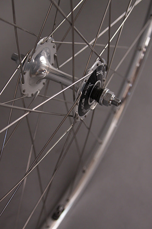H + Plus Son TB14 Silver Dura Ace 7600 Track Hubs Wheelset 36h