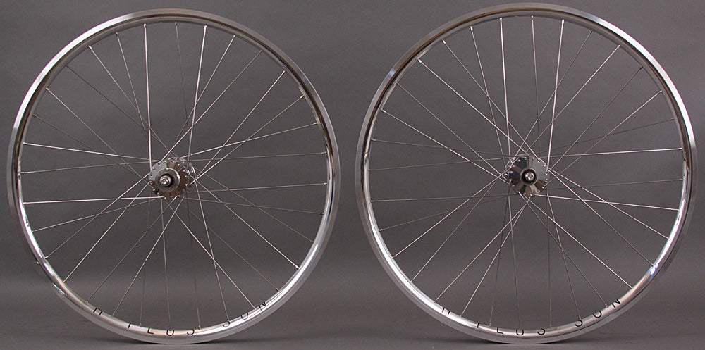 H Plus + Son Archetype Silver Phil Wood Track hubs Wheelset – Velo