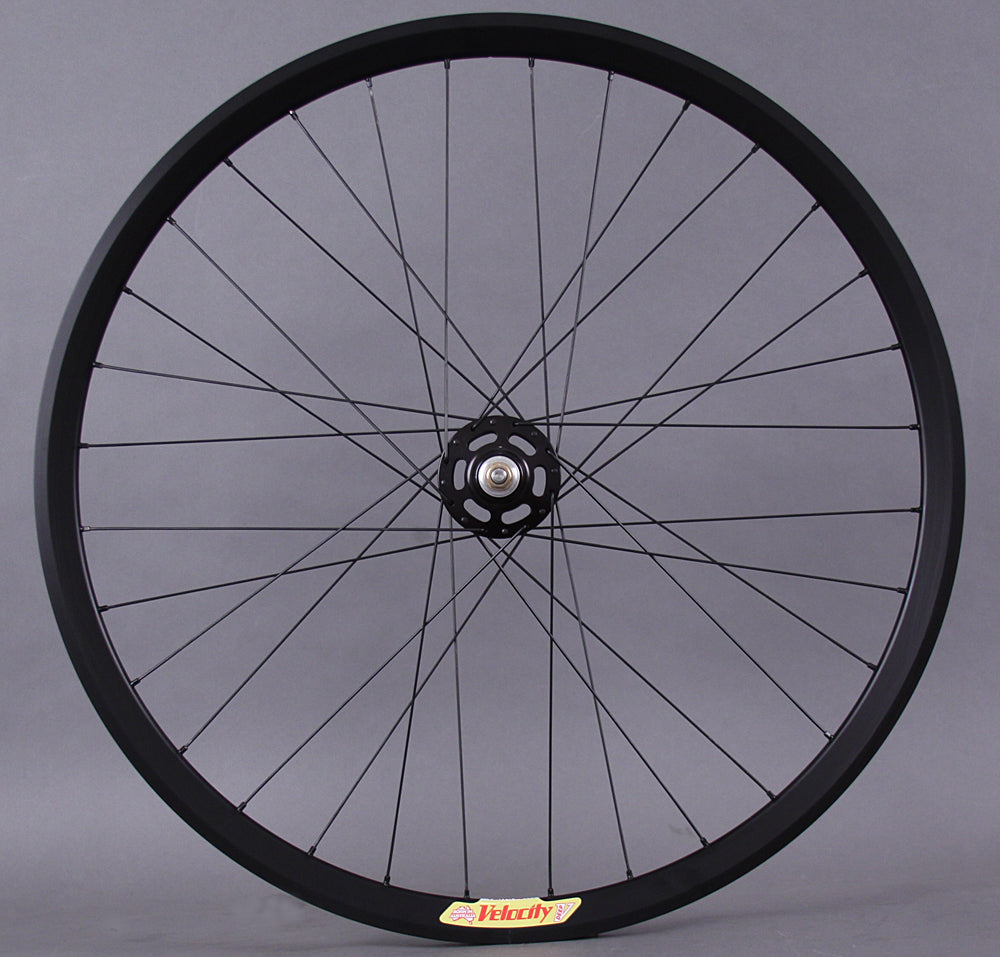 Velocity Deep V Black White Industries Track Hub Rear Wheel