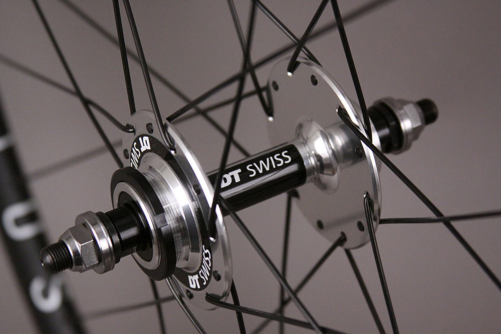 H + Plus Son Black Archetype w/ DT 370 Track Hubs Wheelset Fixed Gear