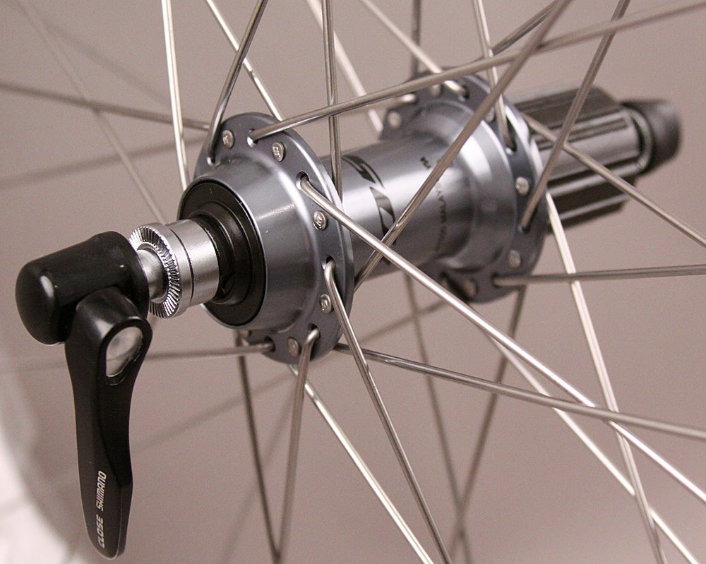 Velocity A23 Silver Shimano 105 7000 32 Hole Hubs Wheelset 700c
