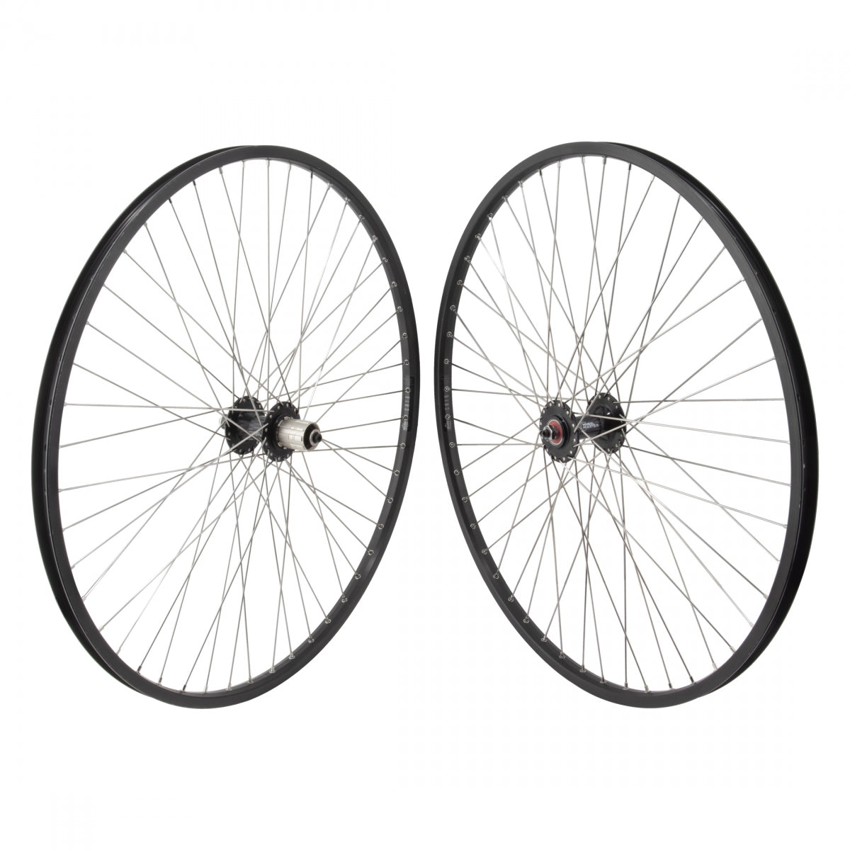 Wheelset 700c 622X18 Sun Cr18 Black 48 Wm Mt1200 8-10S Quick Release Sealed Bk 135Mm Sapim Leader 2.0 Bk