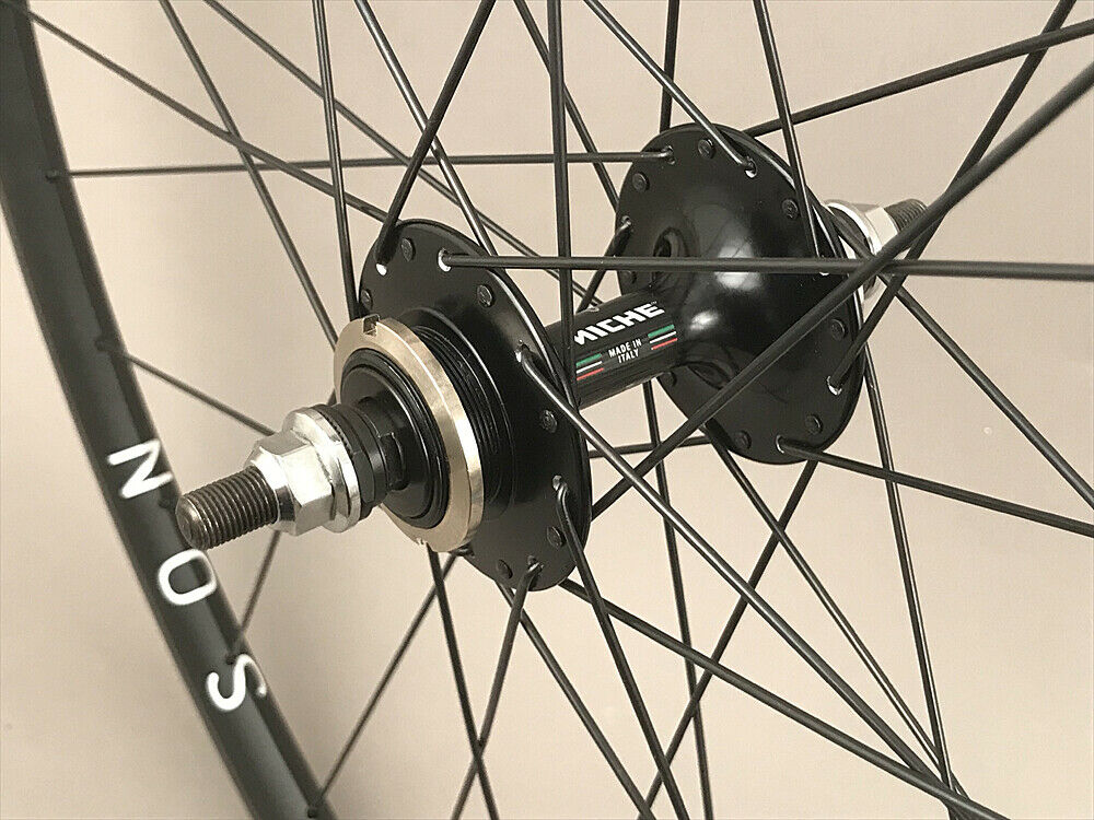 700C H+SON Archetype Alloy Fixed Gear Track Bike Wheelset 32 Spoke, 700c, Miche Italian hubs