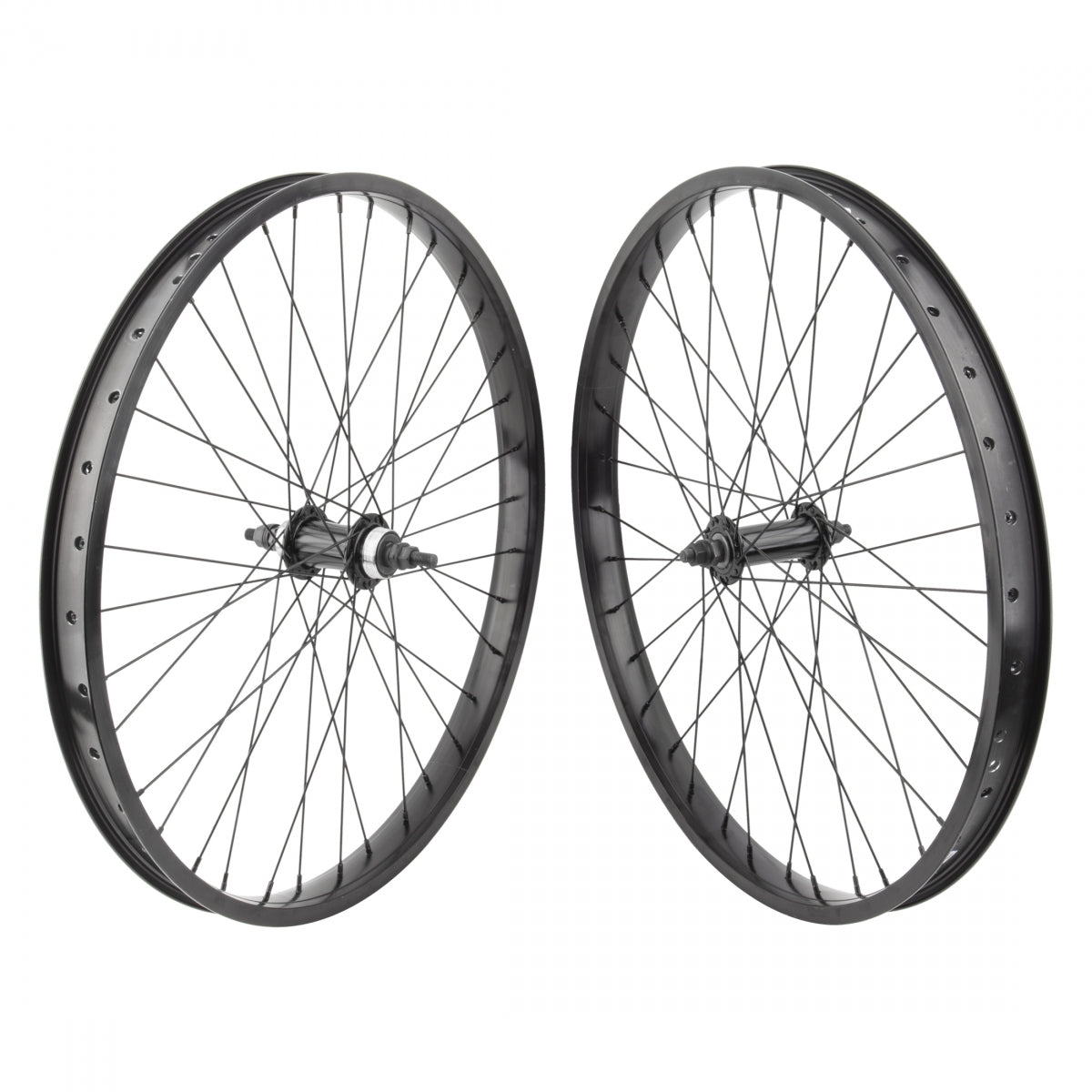 Wheelset 24x1.75 507x32 SE Bikes So Cal Flyer(21) NMSW 36h Single Speed Freewheel/Freewheel, Black 3/8x110mm rear axle