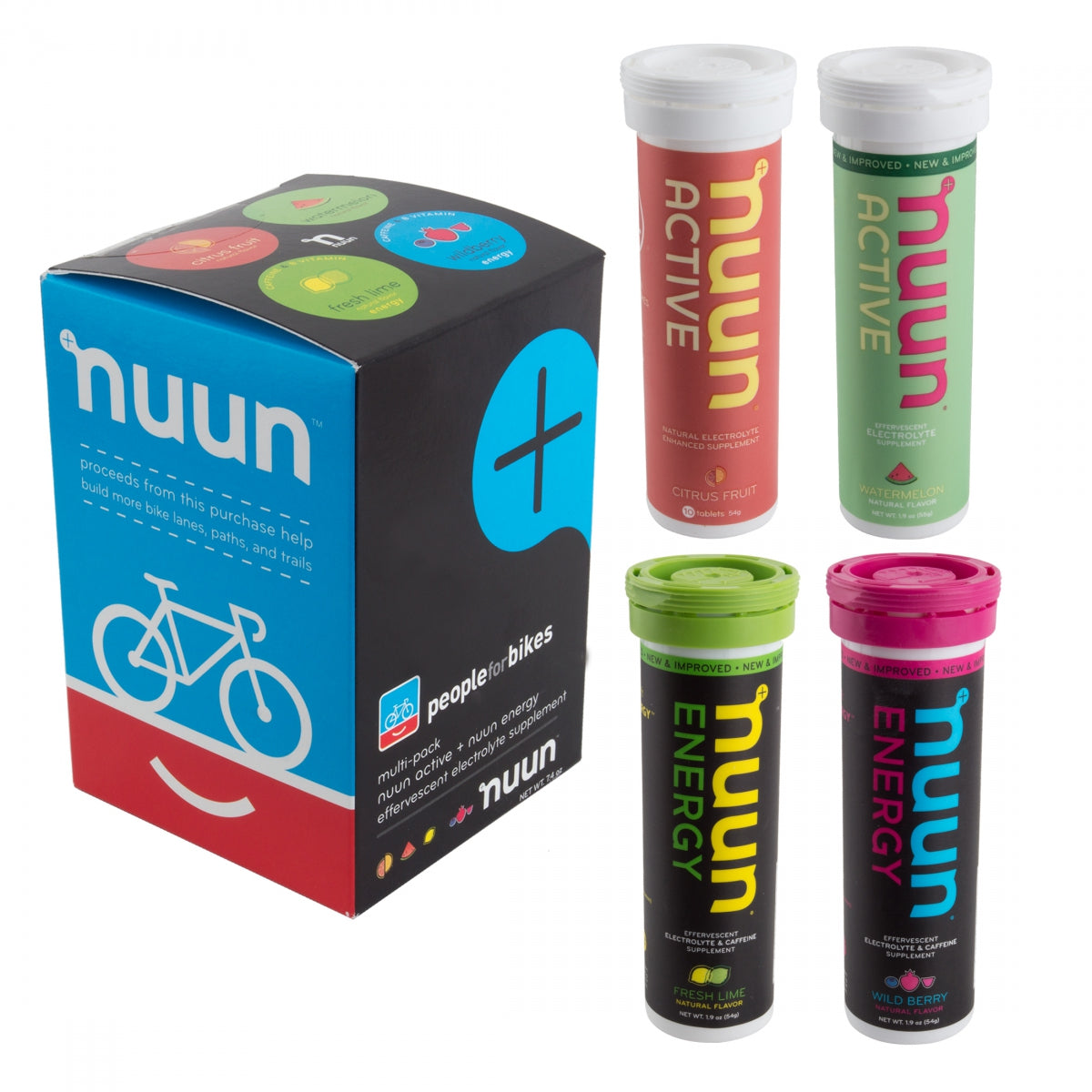Food Nuun Electrolyte Active Mixed 4Pk People Fbikes Fle/Cf/Wm/Wbe