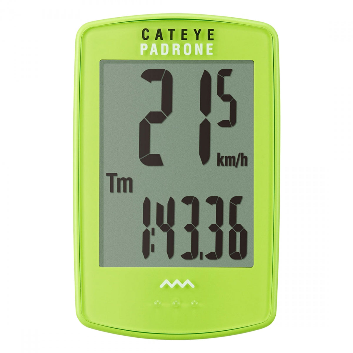 CatEye CC-PA100W Padrone Wireless Cycling Computer, Green