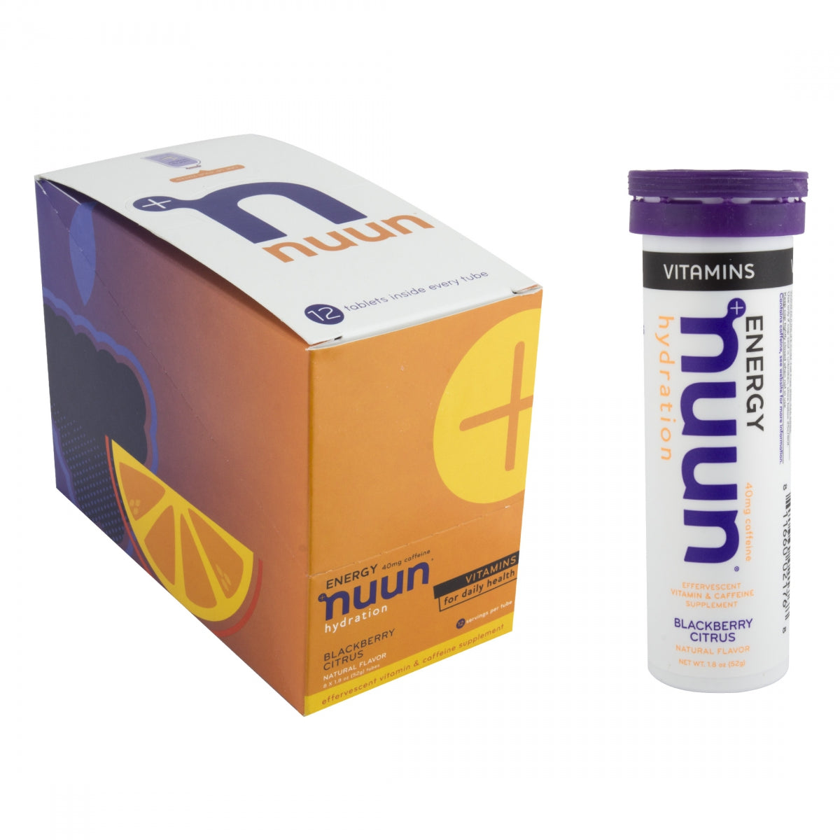 Food Nuun Electrolyte Vitamins Black-Bry Citus W/Caffeine Bxof8