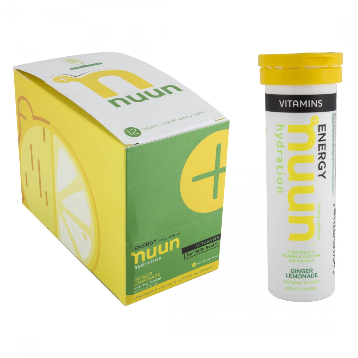 Food Nuun Electrolyte Vitamins Ginger Lemonaide W/Caffeine Bxof8