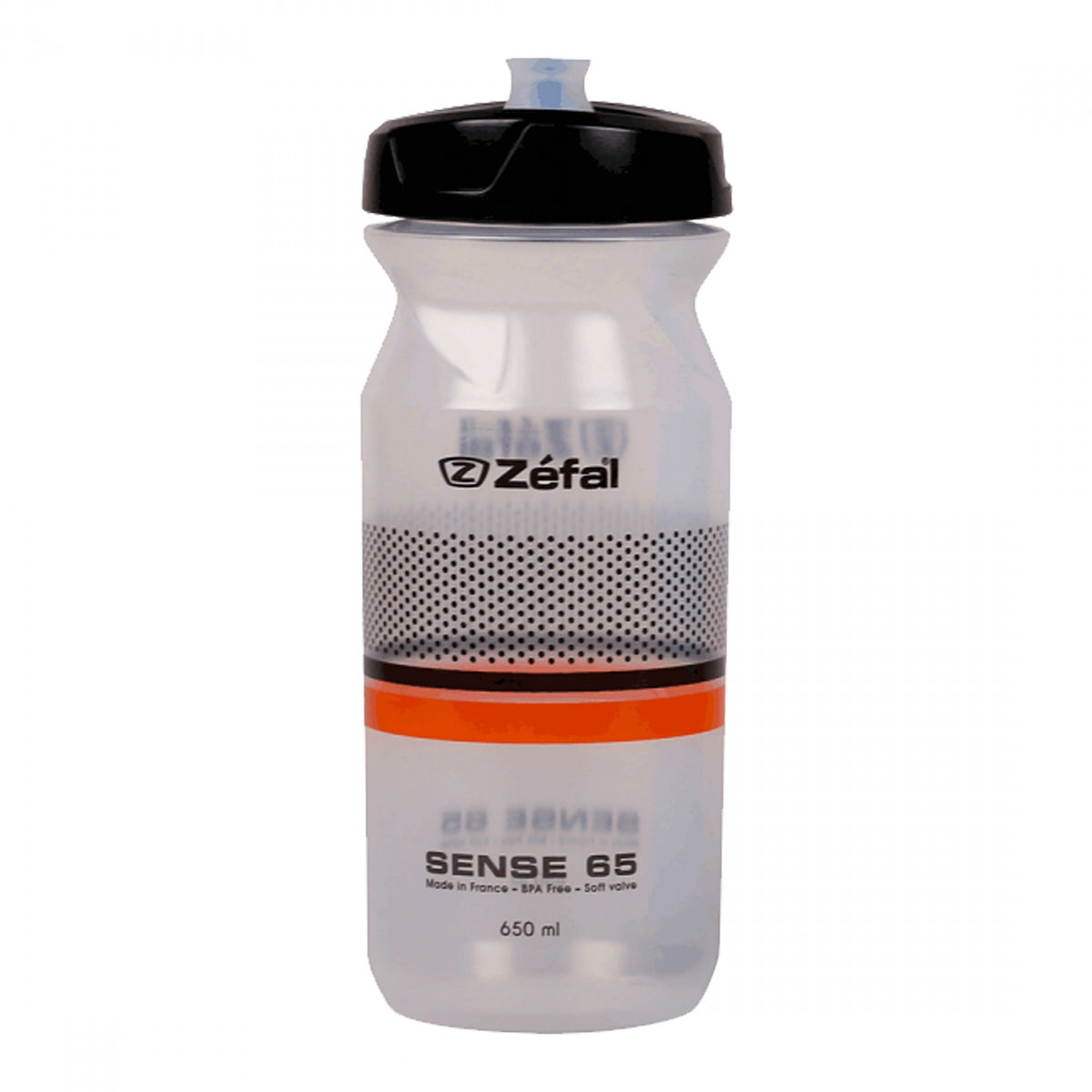 Bottle Zefal M65 Sense (H) 650Ml Trans/ Black/Or