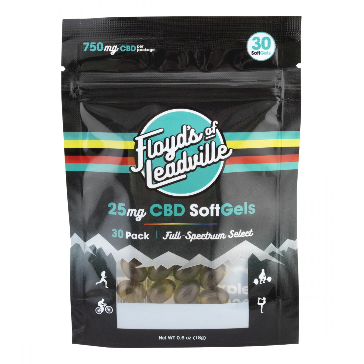 Food Floyds Of Lv Gel Cap Cbd Full Spectrum 25Mg 30Ct