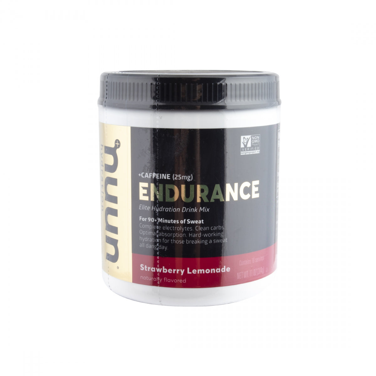 Food Nuun Electrolyte Endurance Strawberry Lemonade+Caffeine 11Oz Canister