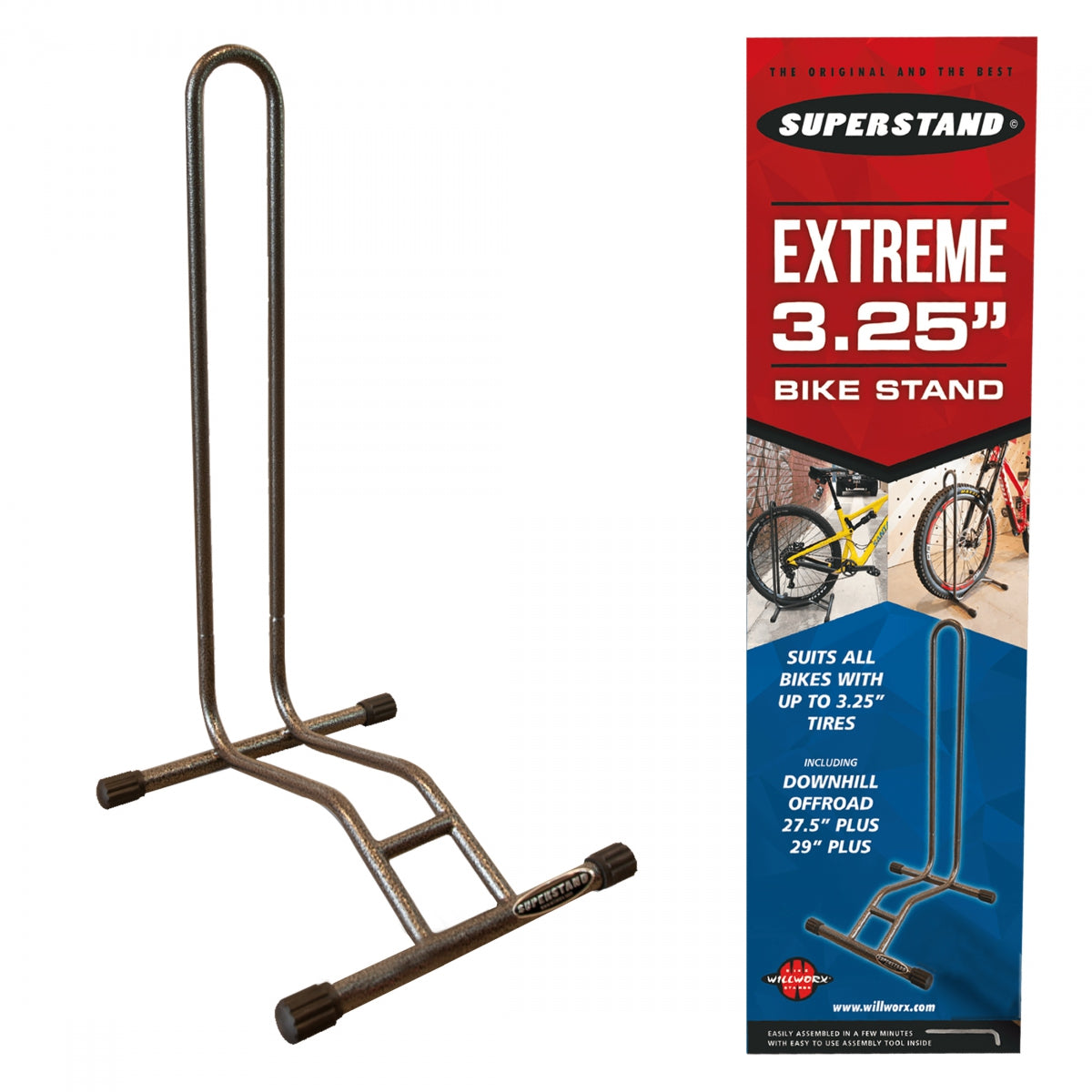 Display Stand Willworx Superstand Extreme 3.25In Gy Flat-Pack Retail Packaging