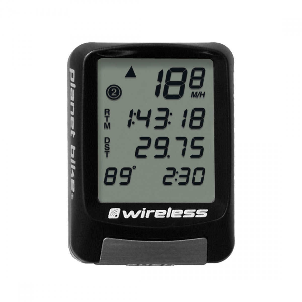 Planet Bike Protégé 9.0 Wireless Cycle Computer, 9 Functions, 4-Line Display, White