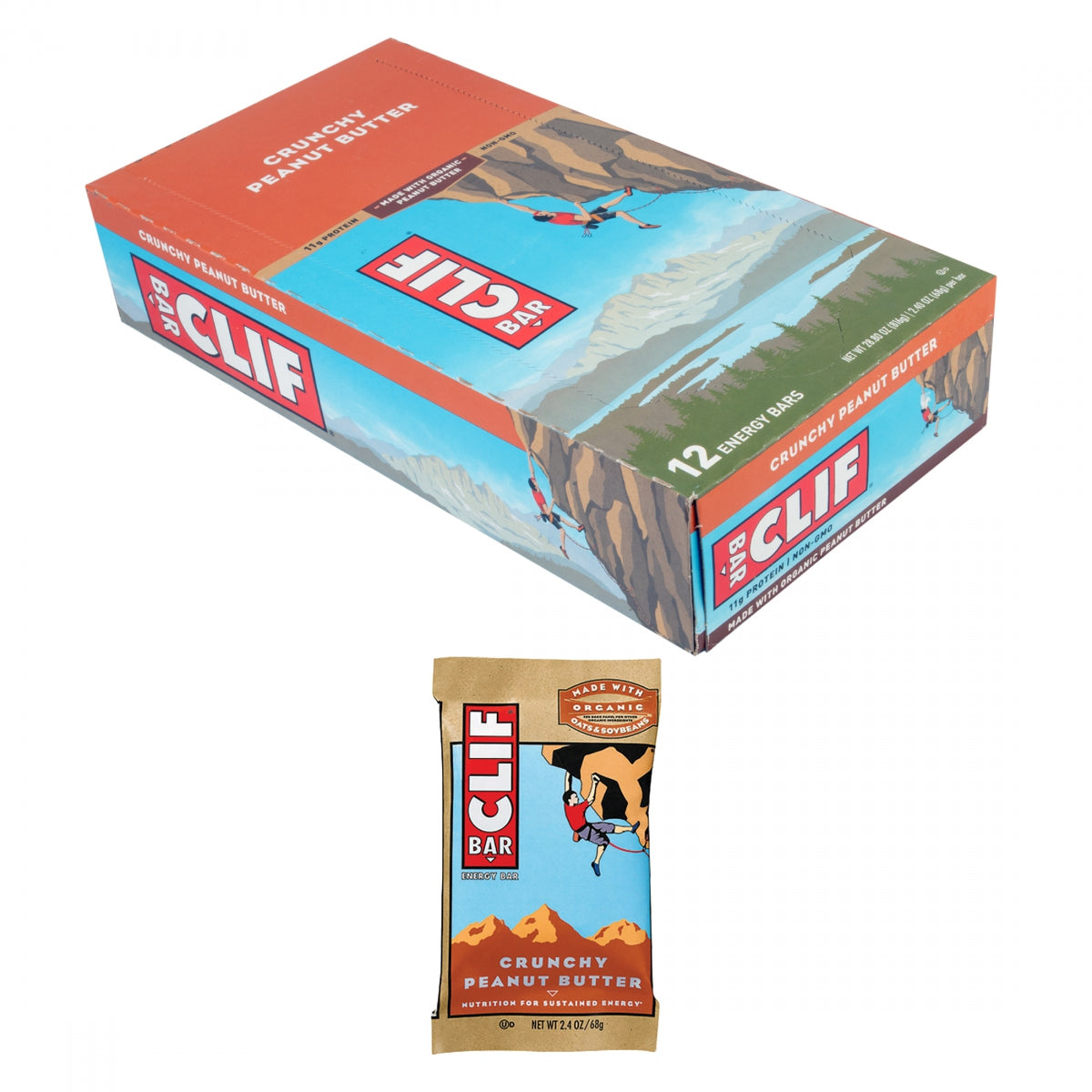 Food Clf Bar Crnchy P-Butr Bxof12