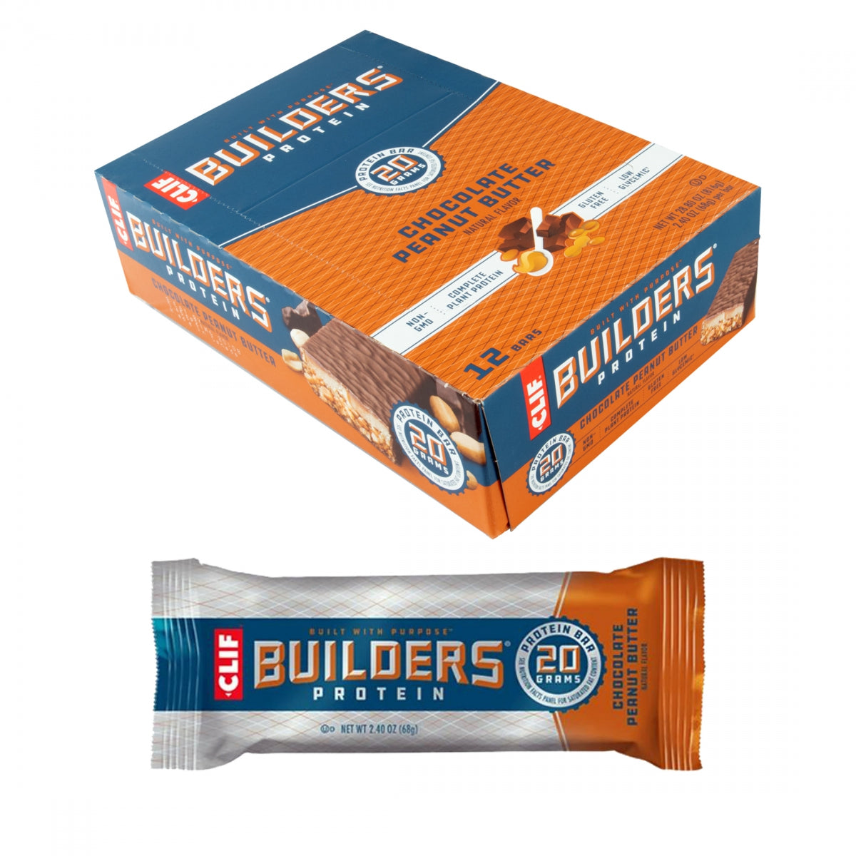 Food Clf Builders Bar Choc Pnut Butter Bxof12