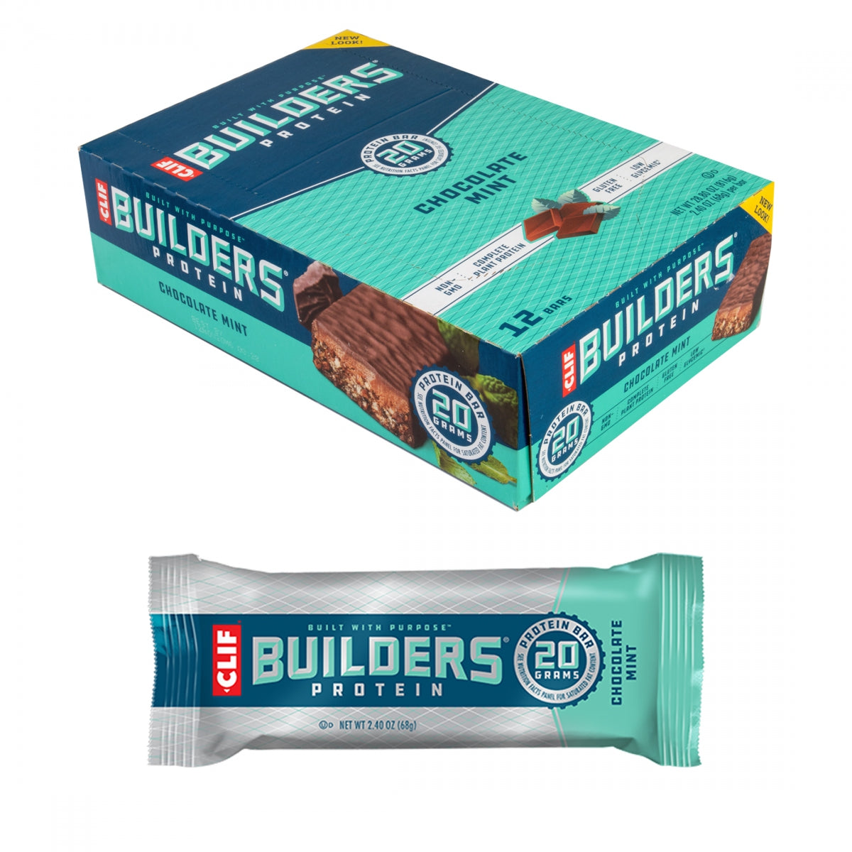 Food Clf Builders Bar Choc Mint Bxof12