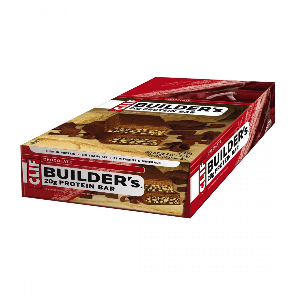 Food Clf Builders Bar Chocolate Bxof12