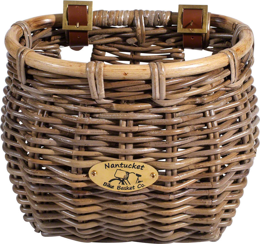 Nantucket Tuckernuck Front Basket, Classic Shape: Natural