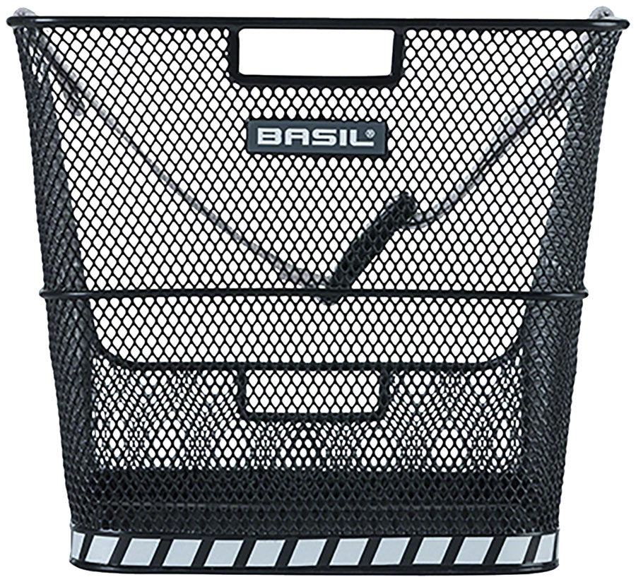 Basil Class Rear Basket - Black