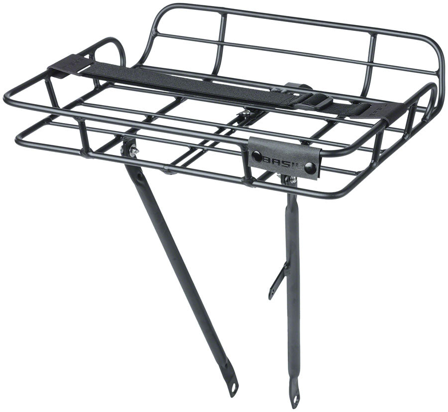 Basil Portland Front Rack, Aluminum, Black – Velo Mine