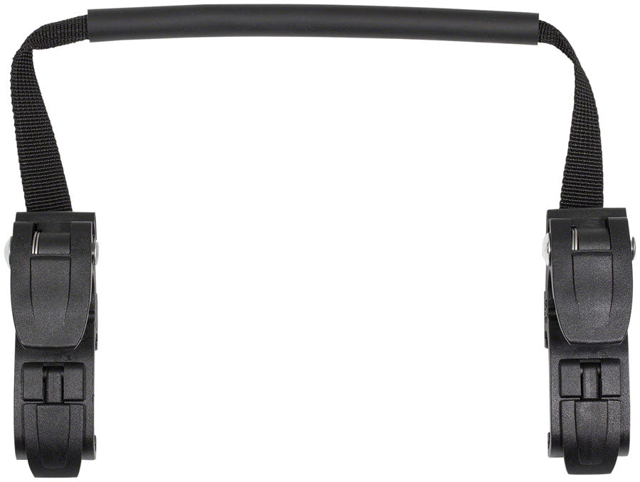 Ortlieb Replacement Pannier Hooks: For QL2.1/2 Systems, Fits 16mm Rails and comes with 12mm, 10mm, 8mm Reducers, Single, Black