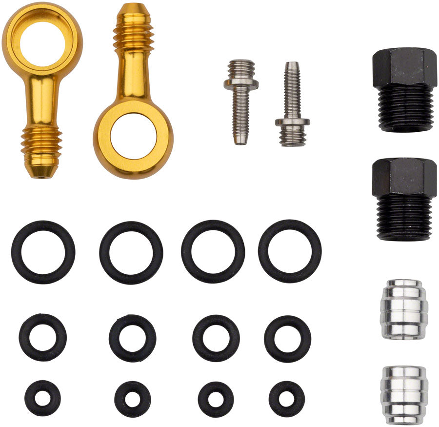 Jagwire Pro Quick-Fit Adapters for Hydraulic Hose - Fits SRAM RED eTap HRD and S900 Aero HRD