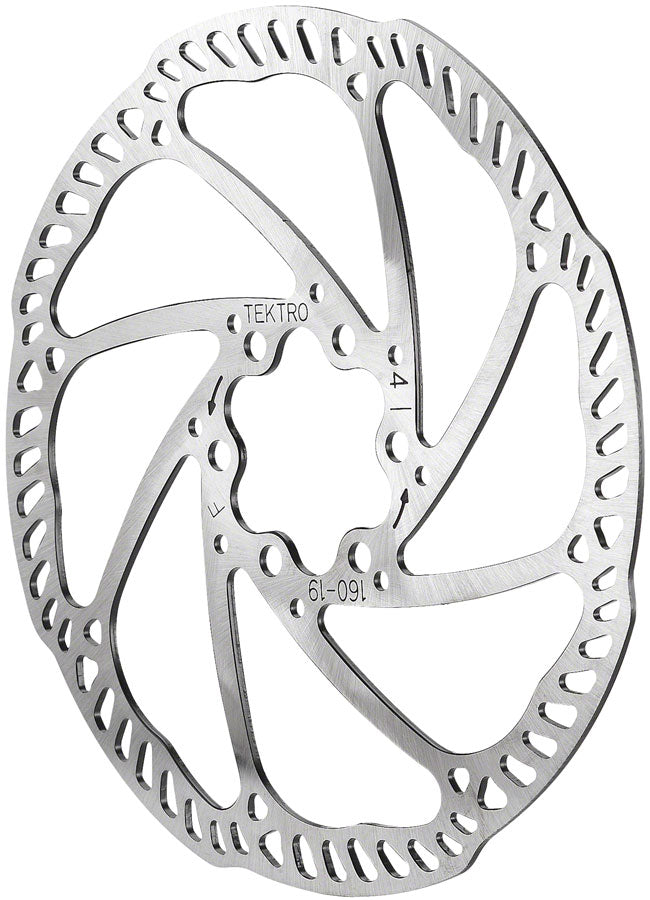 Tektro TR160-19 Disc Rotor - 160mm, 6-Bolt, Silver