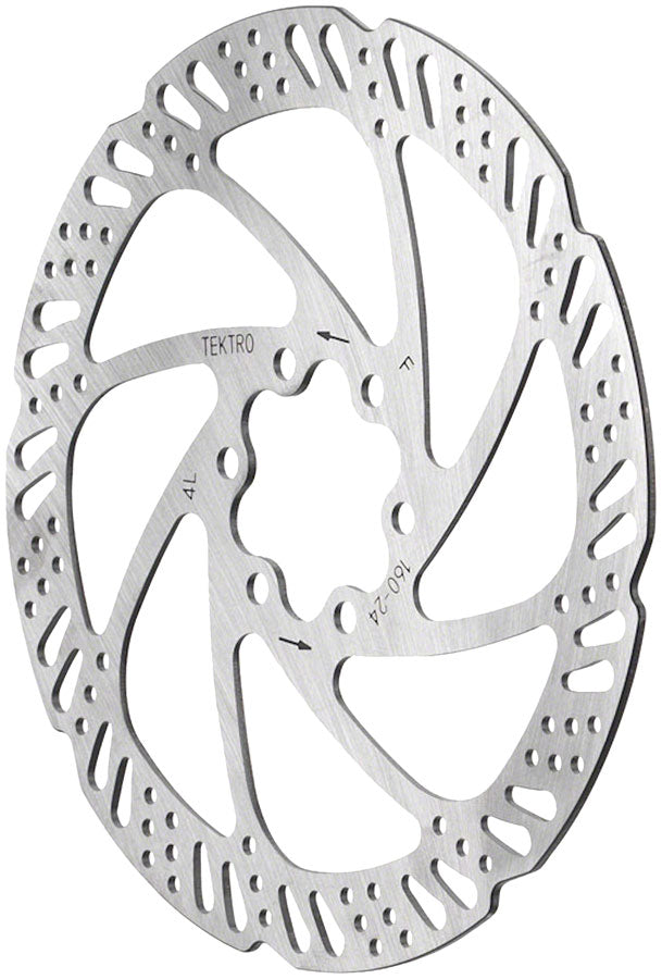 Tektro TR160-24 Disc Rotor - 160mm, 6-Bolt, Silver